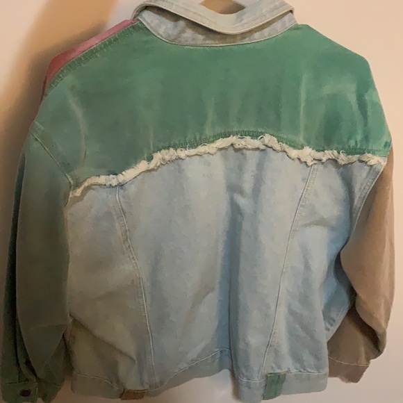Vintage retro pastel denim jacket - Picture 2 of 2